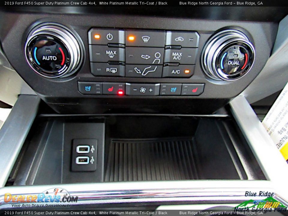 2019 Ford F450 Super Duty Platinum Crew Cab 4x4 White Platinum Metallic Tri-Coat / Black Photo #25