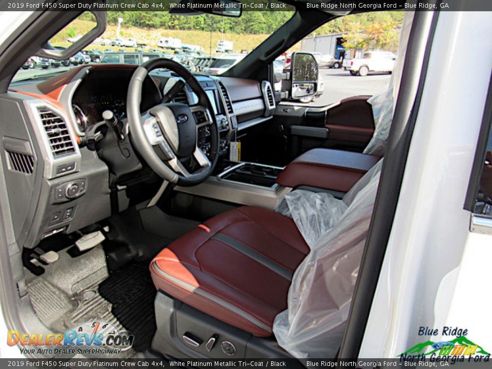 2019 Ford F450 Super Duty Platinum Crew Cab 4x4 White Platinum Metallic Tri-Coat / Black Photo #33