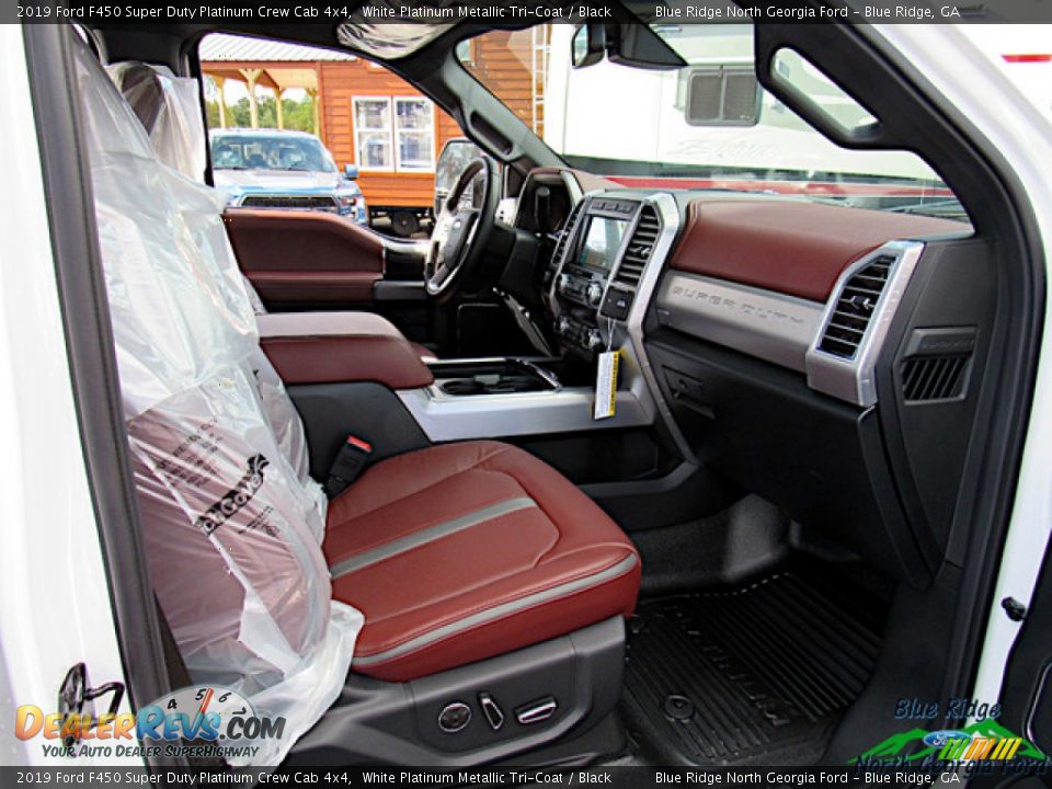 2019 Ford F450 Super Duty Platinum Crew Cab 4x4 White Platinum Metallic Tri-Coat / Black Photo #34