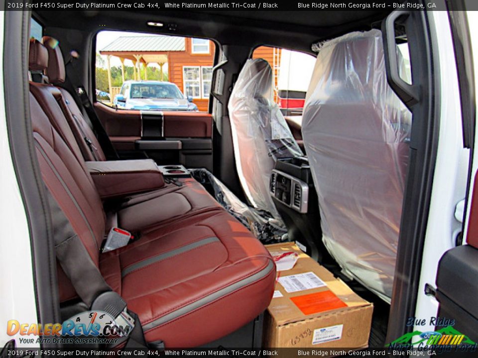 2019 Ford F450 Super Duty Platinum Crew Cab 4x4 White Platinum Metallic Tri-Coat / Black Photo #35