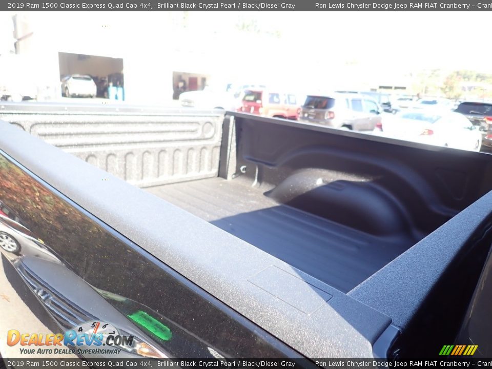 2019 Ram 1500 Classic Express Quad Cab 4x4 Brilliant Black Crystal Pearl / Black/Diesel Gray Photo #13