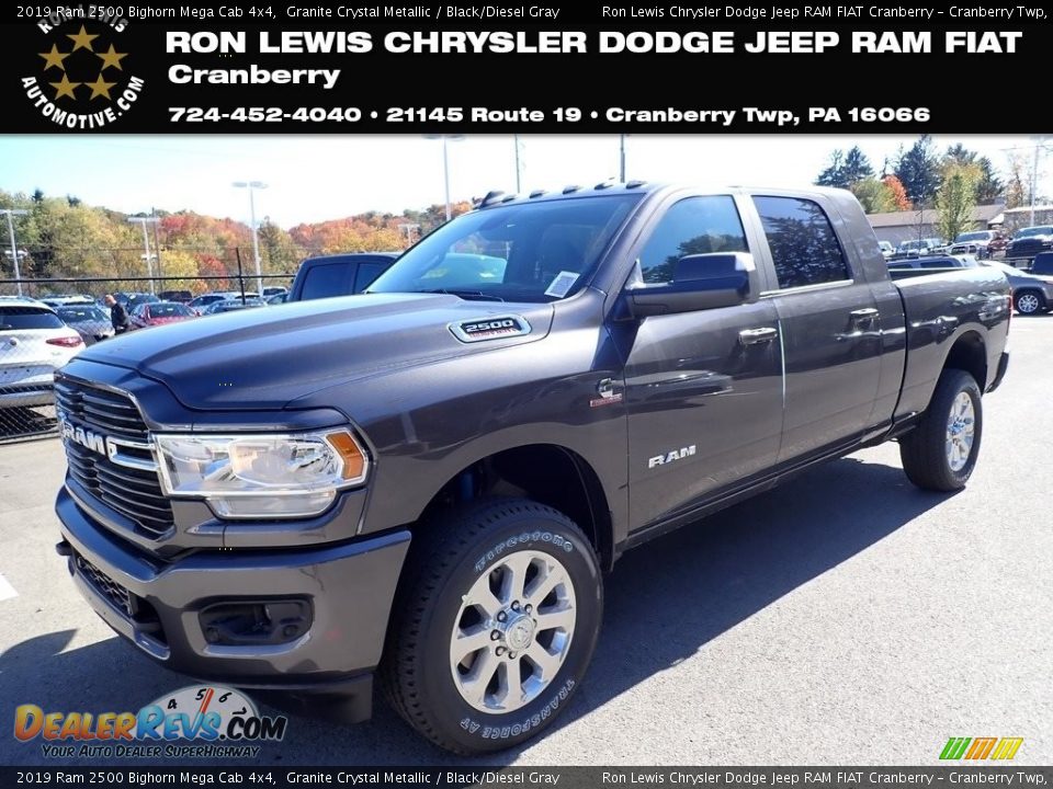 2019 Ram 2500 Bighorn Mega Cab 4x4 Granite Crystal Metallic / Black/Diesel Gray Photo #1