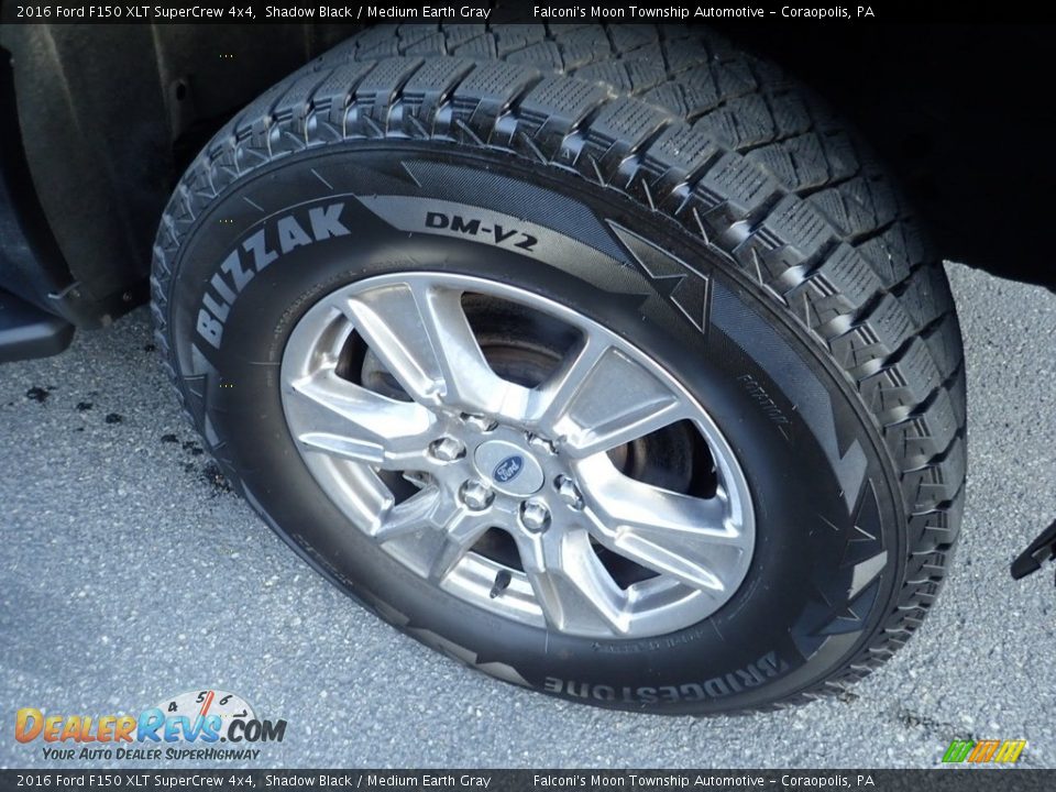 2016 Ford F150 XLT SuperCrew 4x4 Shadow Black / Medium Earth Gray Photo #9