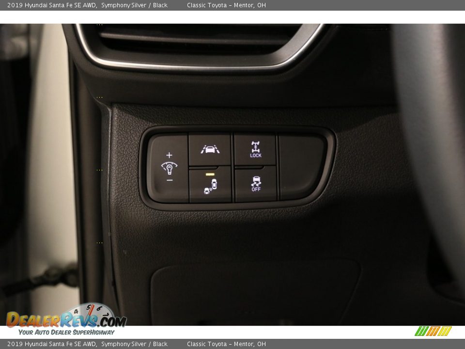 2019 Hyundai Santa Fe SE AWD Symphony Silver / Black Photo #6