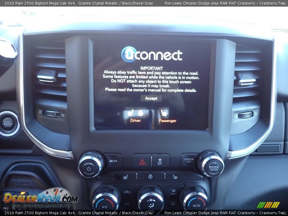 2019 Ram 2500 Bighorn Mega Cab 4x4 Granite Crystal Metallic / Black/Diesel Gray Photo #15