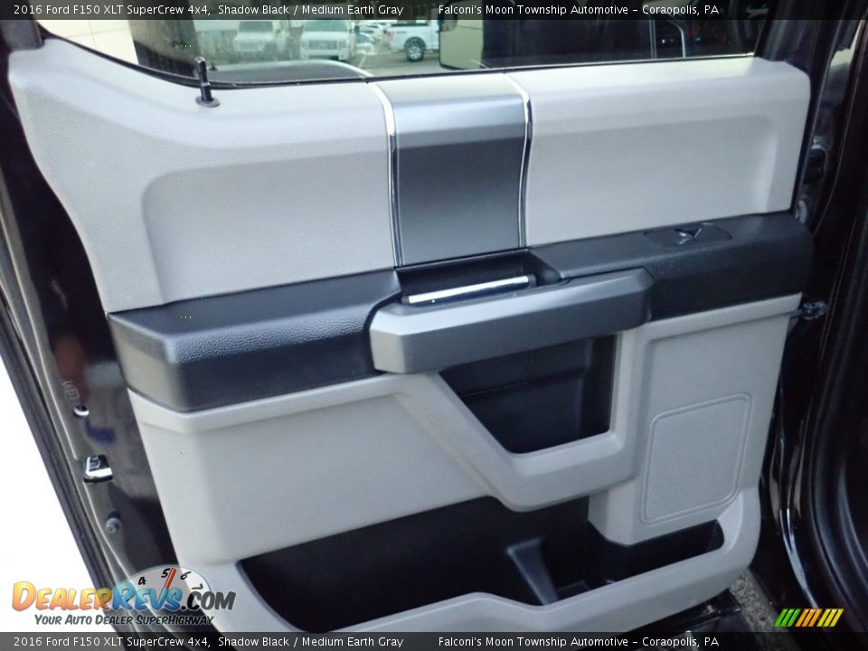 2016 Ford F150 XLT SuperCrew 4x4 Shadow Black / Medium Earth Gray Photo #19
