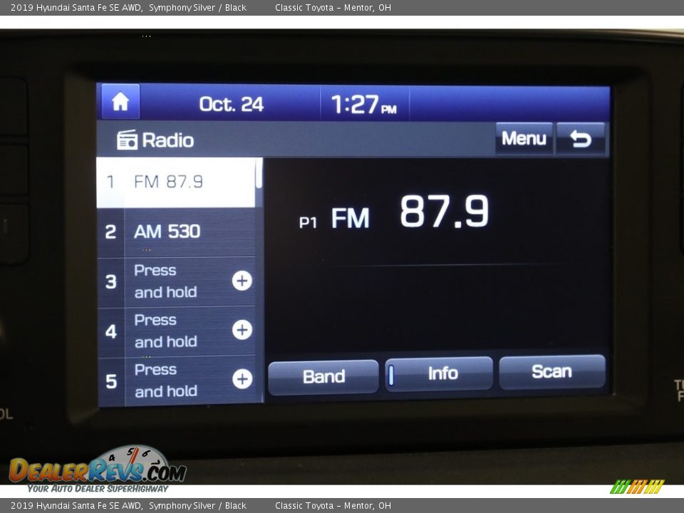 2019 Hyundai Santa Fe SE AWD Symphony Silver / Black Photo #11