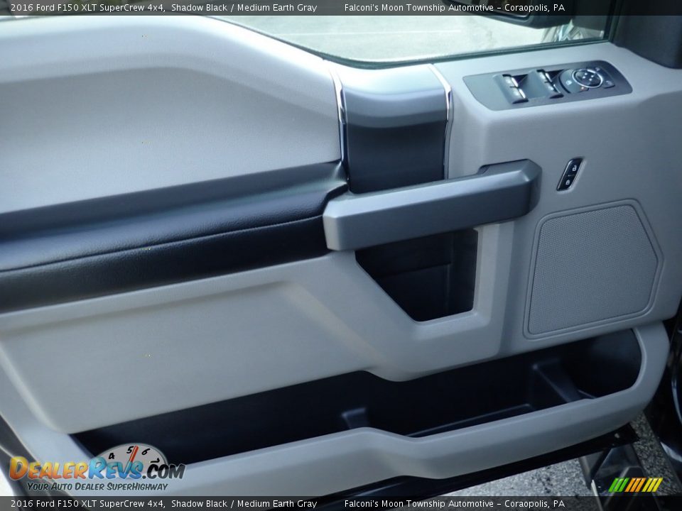 2016 Ford F150 XLT SuperCrew 4x4 Shadow Black / Medium Earth Gray Photo #20