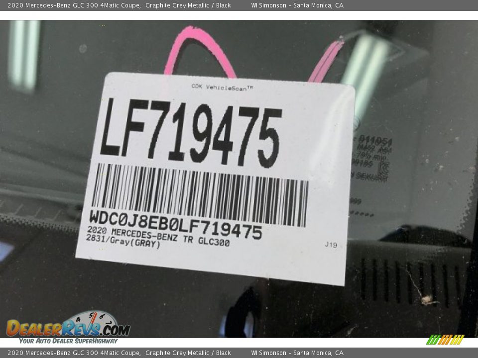 2020 Mercedes-Benz GLC 300 4Matic Coupe Graphite Grey Metallic / Black Photo #11