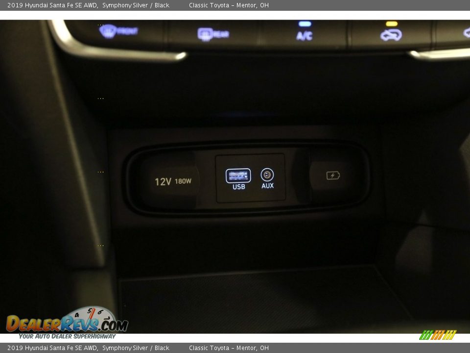 2019 Hyundai Santa Fe SE AWD Symphony Silver / Black Photo #14
