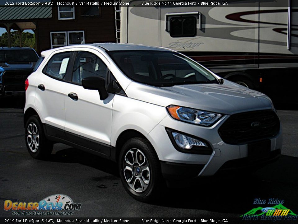 2019 Ford EcoSport S 4WD Moondust Silver Metallic / Medium Stone Photo #8