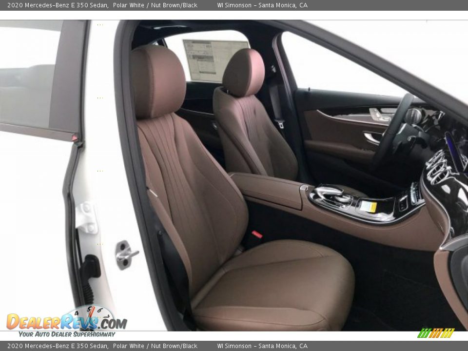 2020 Mercedes-Benz E 350 Sedan Polar White / Nut Brown/Black Photo #5