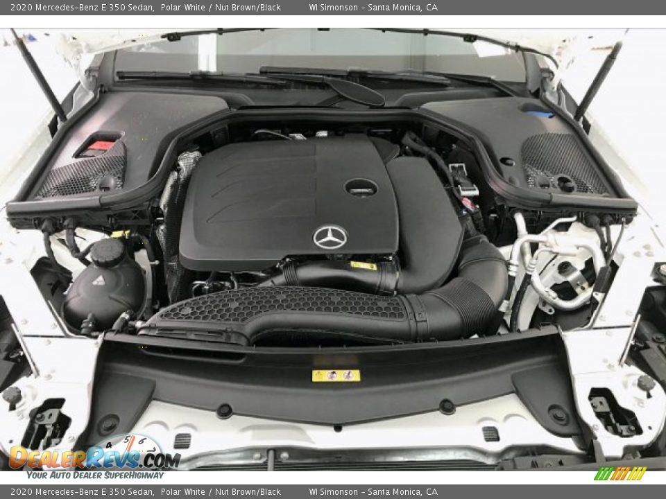 2020 Mercedes-Benz E 350 Sedan Polar White / Nut Brown/Black Photo #8