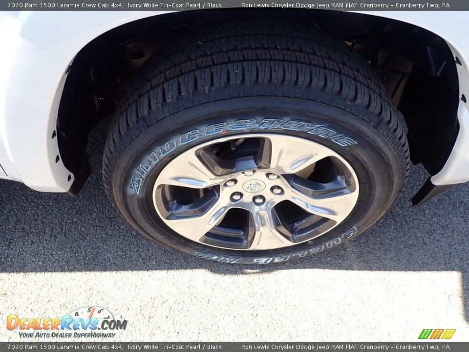 2020 Ram 1500 Laramie Crew Cab 4x4 Ivory White Tri-Coat Pearl / Black Photo #8