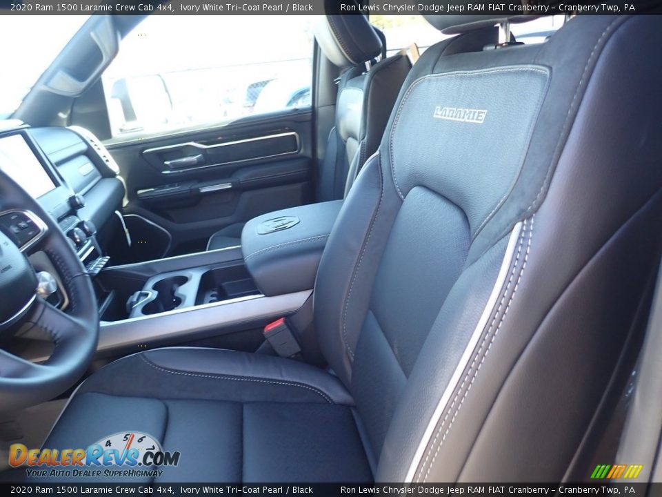 2020 Ram 1500 Laramie Crew Cab 4x4 Ivory White Tri-Coat Pearl / Black Photo #12