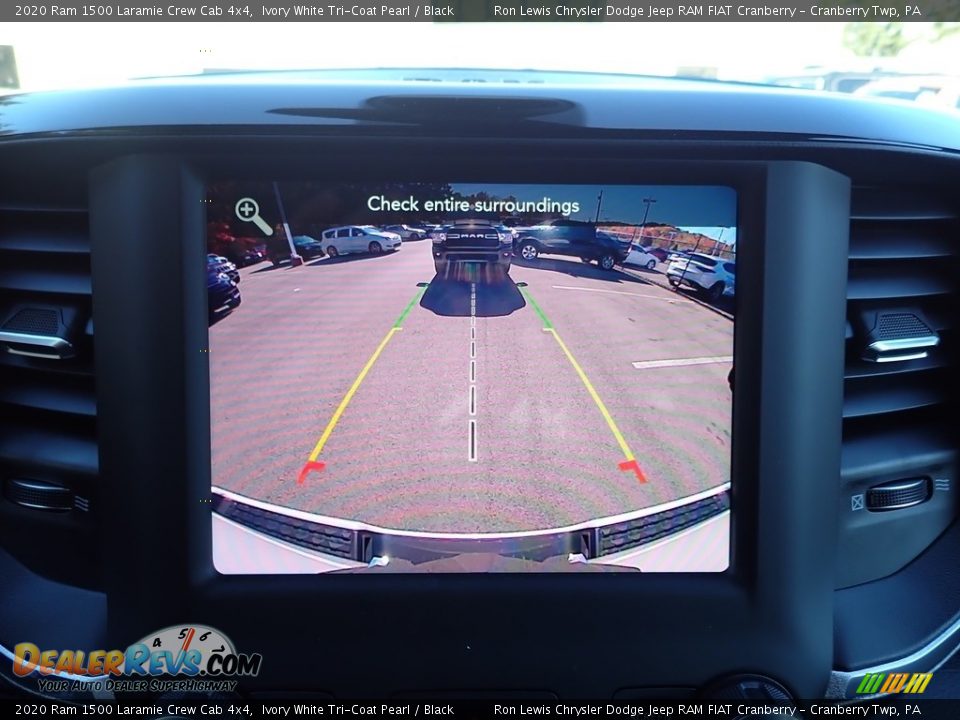 2020 Ram 1500 Laramie Crew Cab 4x4 Ivory White Tri-Coat Pearl / Black Photo #16