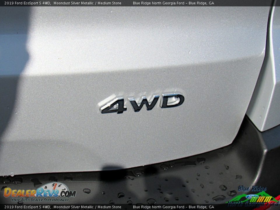 2019 Ford EcoSport S 4WD Moondust Silver Metallic / Medium Stone Photo #34
