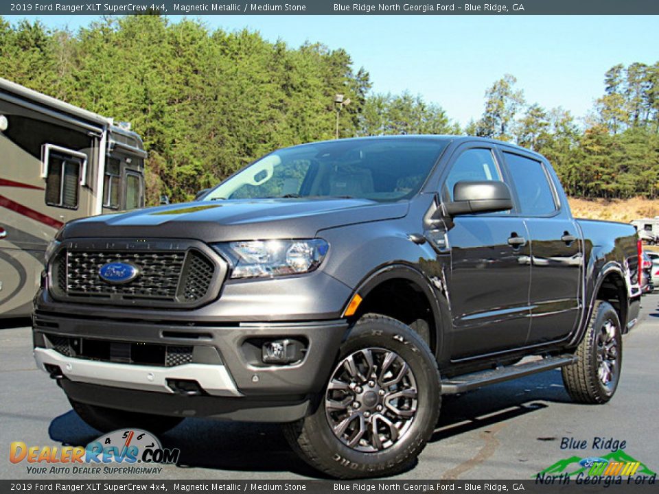 2019 Ford Ranger XLT SuperCrew 4x4 Magnetic Metallic / Medium Stone Photo #1