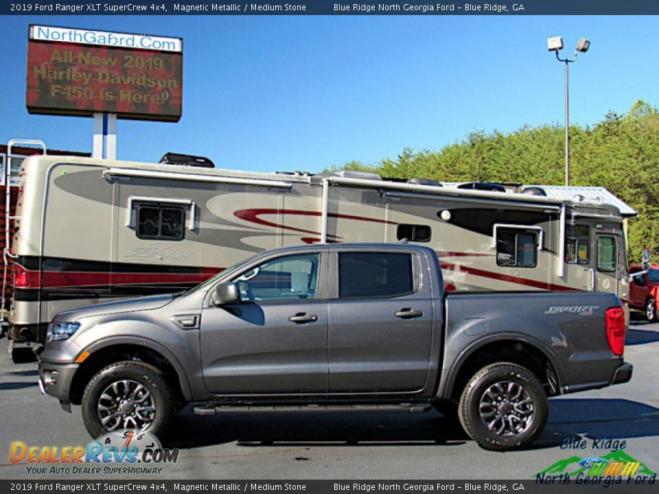 2019 Ford Ranger XLT SuperCrew 4x4 Magnetic Metallic / Medium Stone Photo #2