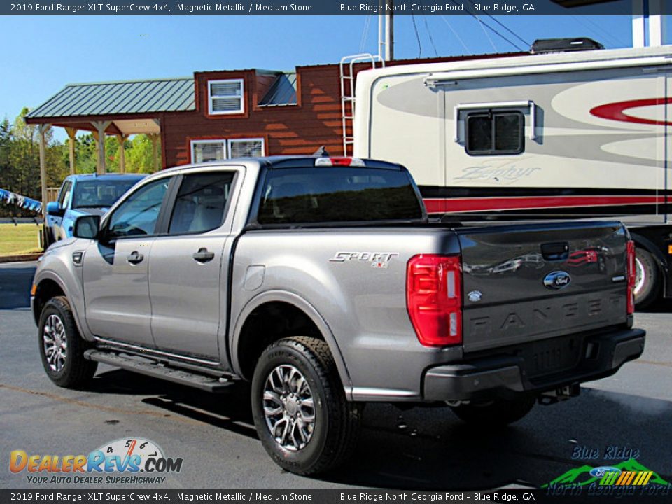 2019 Ford Ranger XLT SuperCrew 4x4 Magnetic Metallic / Medium Stone Photo #3