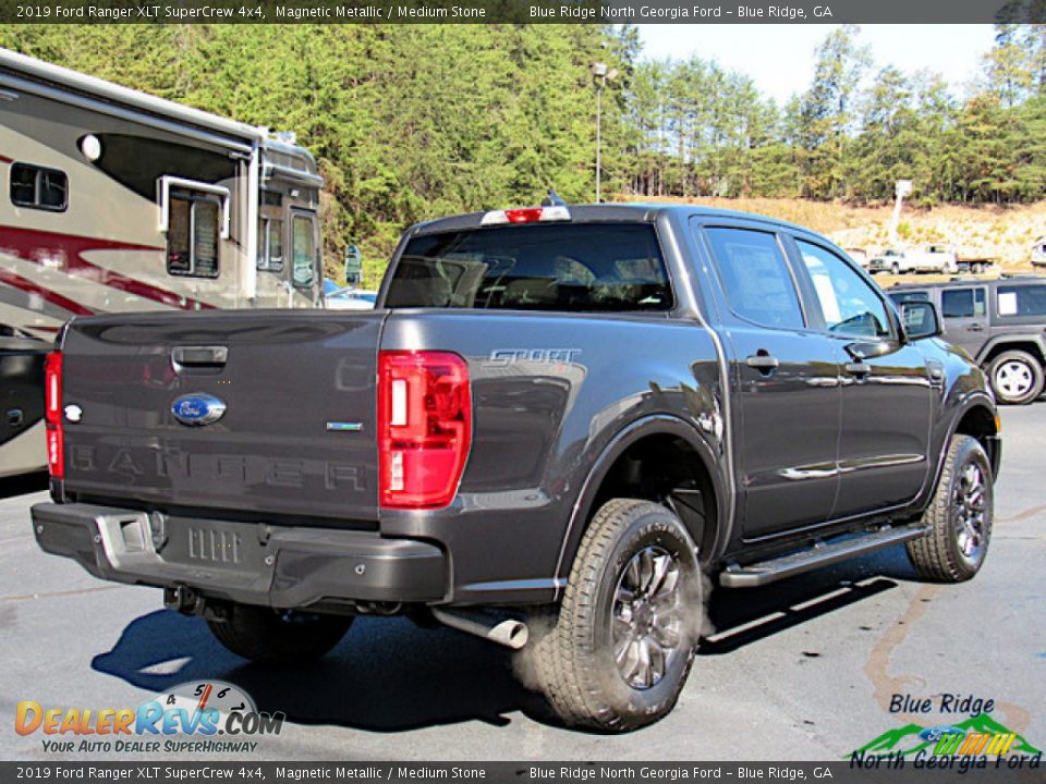 2019 Ford Ranger XLT SuperCrew 4x4 Magnetic Metallic / Medium Stone Photo #5