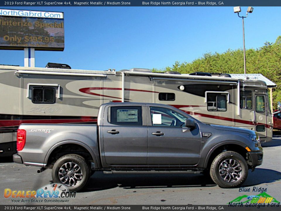 2019 Ford Ranger XLT SuperCrew 4x4 Magnetic Metallic / Medium Stone Photo #6