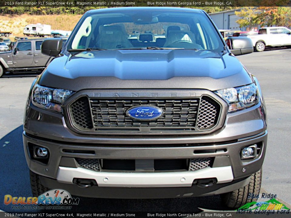 2019 Ford Ranger XLT SuperCrew 4x4 Magnetic Metallic / Medium Stone Photo #8