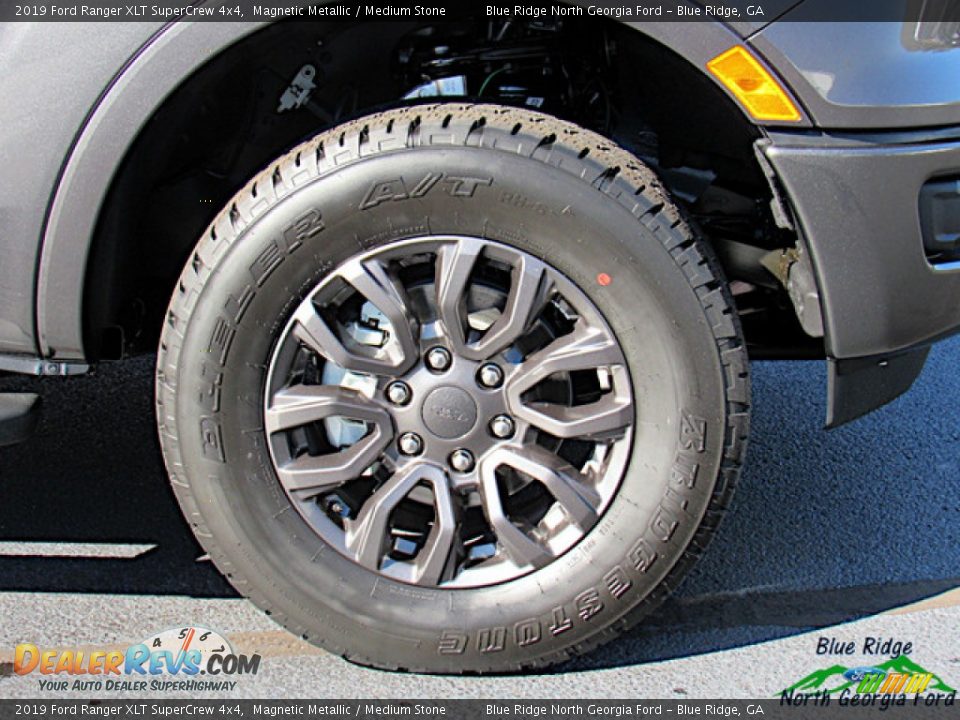2019 Ford Ranger XLT SuperCrew 4x4 Magnetic Metallic / Medium Stone Photo #9