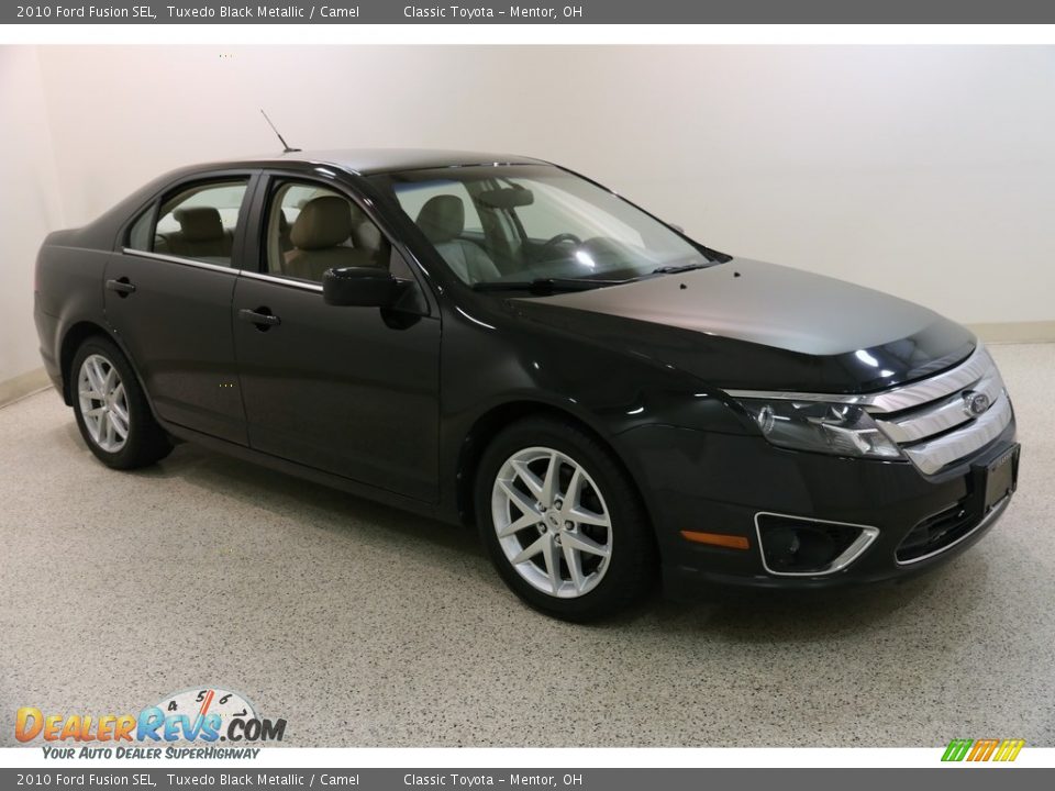 2010 Ford Fusion SEL Tuxedo Black Metallic / Camel Photo #1