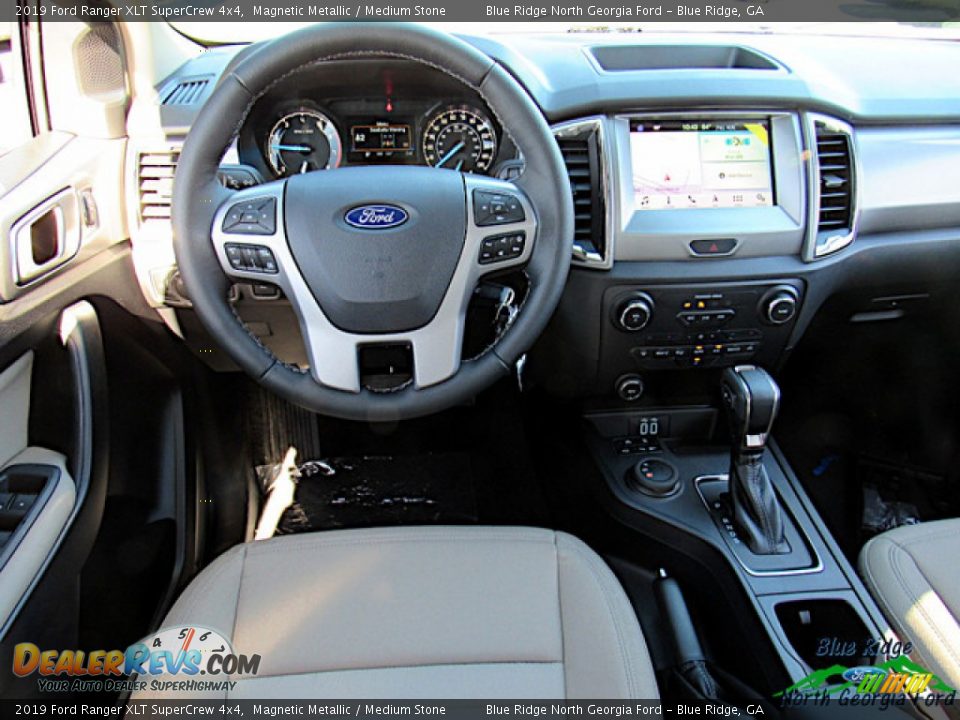 2019 Ford Ranger XLT SuperCrew 4x4 Magnetic Metallic / Medium Stone Photo #14