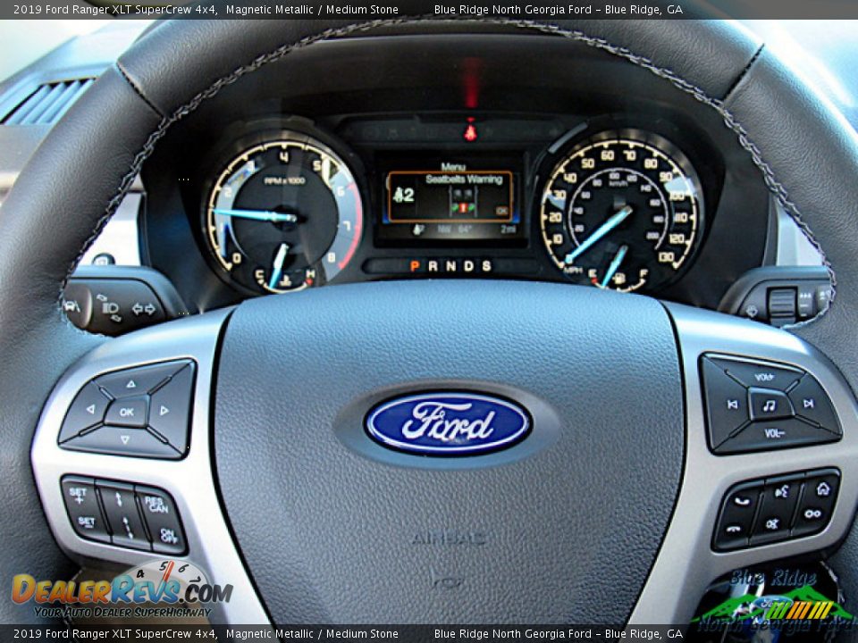 2019 Ford Ranger XLT SuperCrew 4x4 Magnetic Metallic / Medium Stone Photo #17