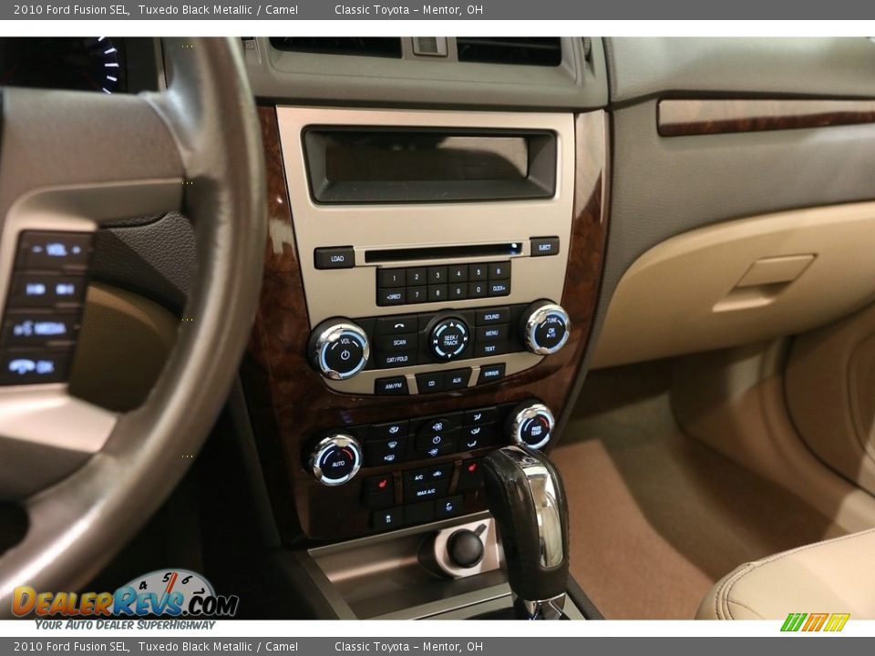 2010 Ford Fusion SEL Tuxedo Black Metallic / Camel Photo #10