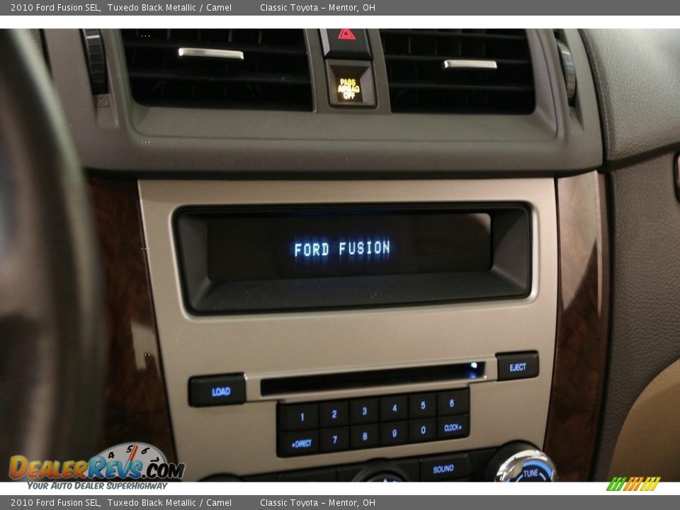 2010 Ford Fusion SEL Tuxedo Black Metallic / Camel Photo #11