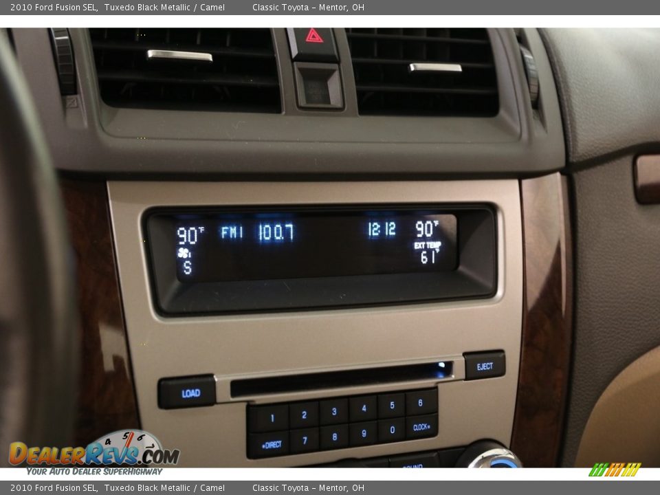 2010 Ford Fusion SEL Tuxedo Black Metallic / Camel Photo #12