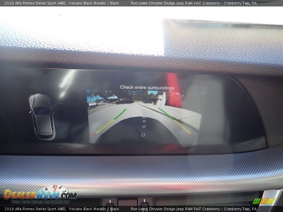 2019 Alfa Romeo Stelvio Sport AWD Volcano Black Metallic / Black Photo #22