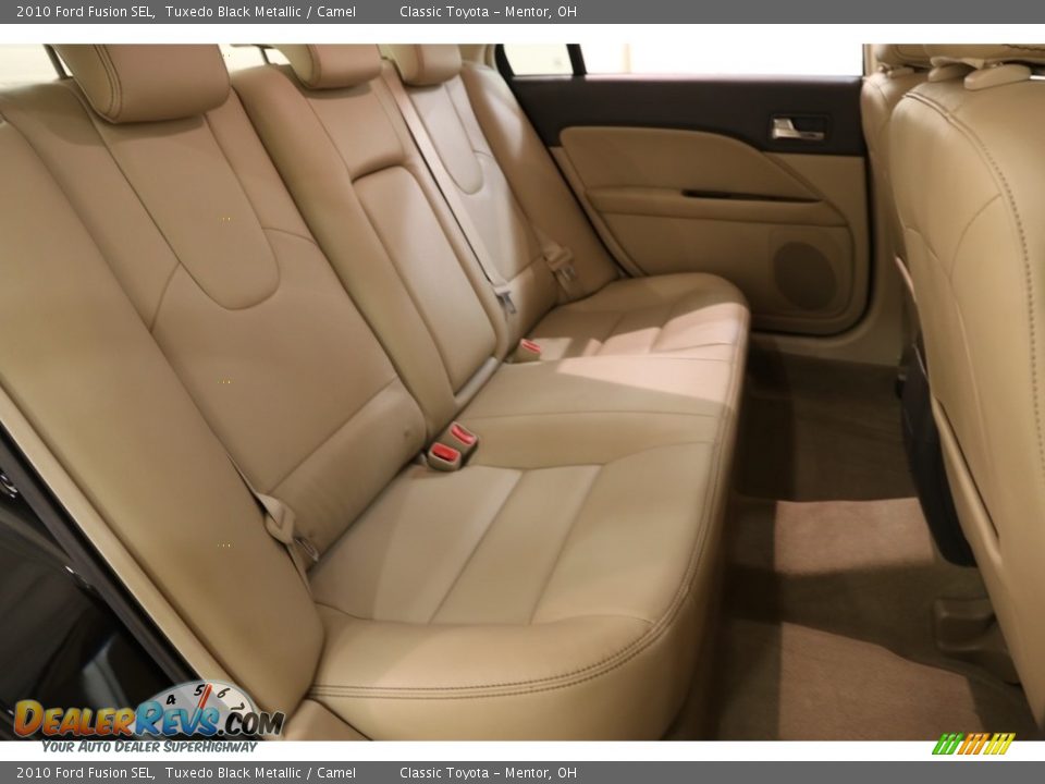 2010 Ford Fusion SEL Tuxedo Black Metallic / Camel Photo #16