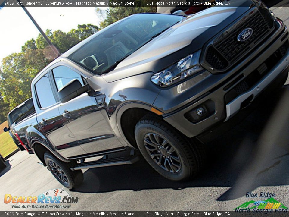 2019 Ford Ranger XLT SuperCrew 4x4 Magnetic Metallic / Medium Stone Photo #30