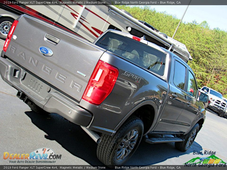2019 Ford Ranger XLT SuperCrew 4x4 Magnetic Metallic / Medium Stone Photo #31