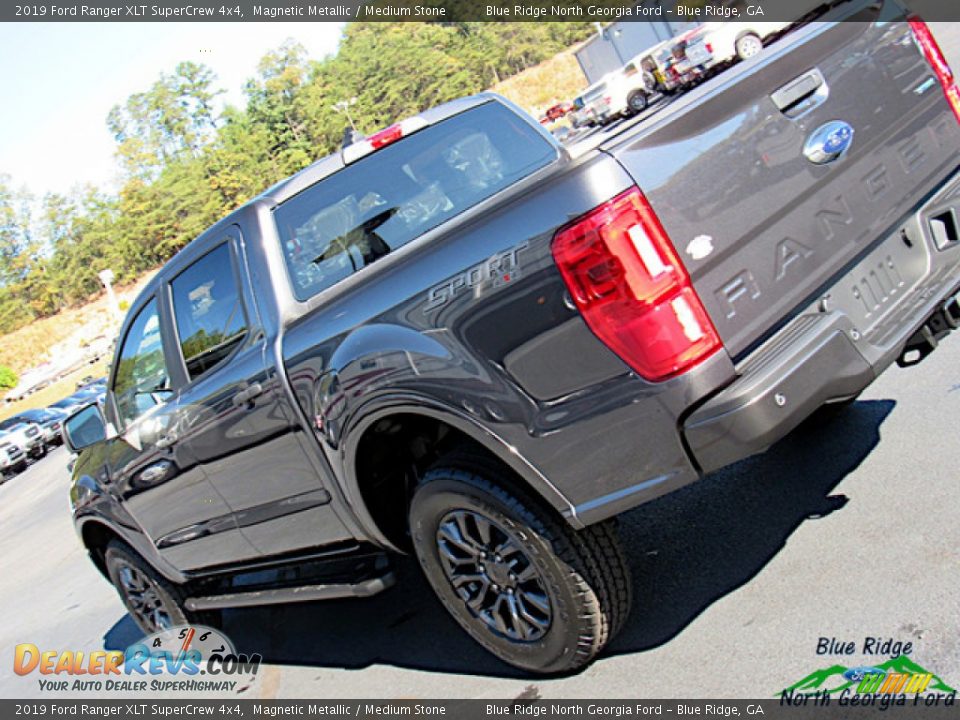 2019 Ford Ranger XLT SuperCrew 4x4 Magnetic Metallic / Medium Stone Photo #32