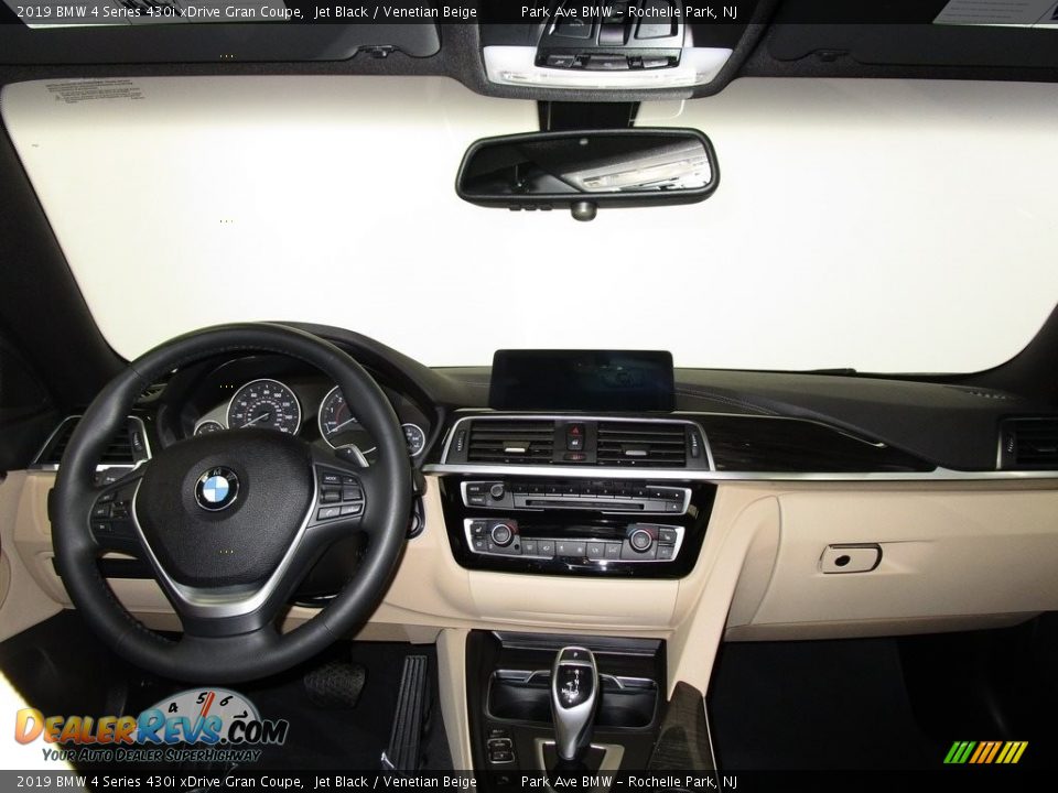 2019 BMW 4 Series 430i xDrive Gran Coupe Jet Black / Venetian Beige Photo #21
