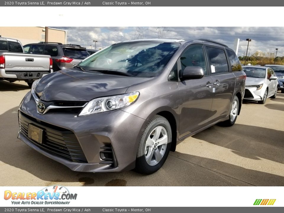 2020 Toyota Sienna LE Predawn Gray Mica / Ash Photo #1