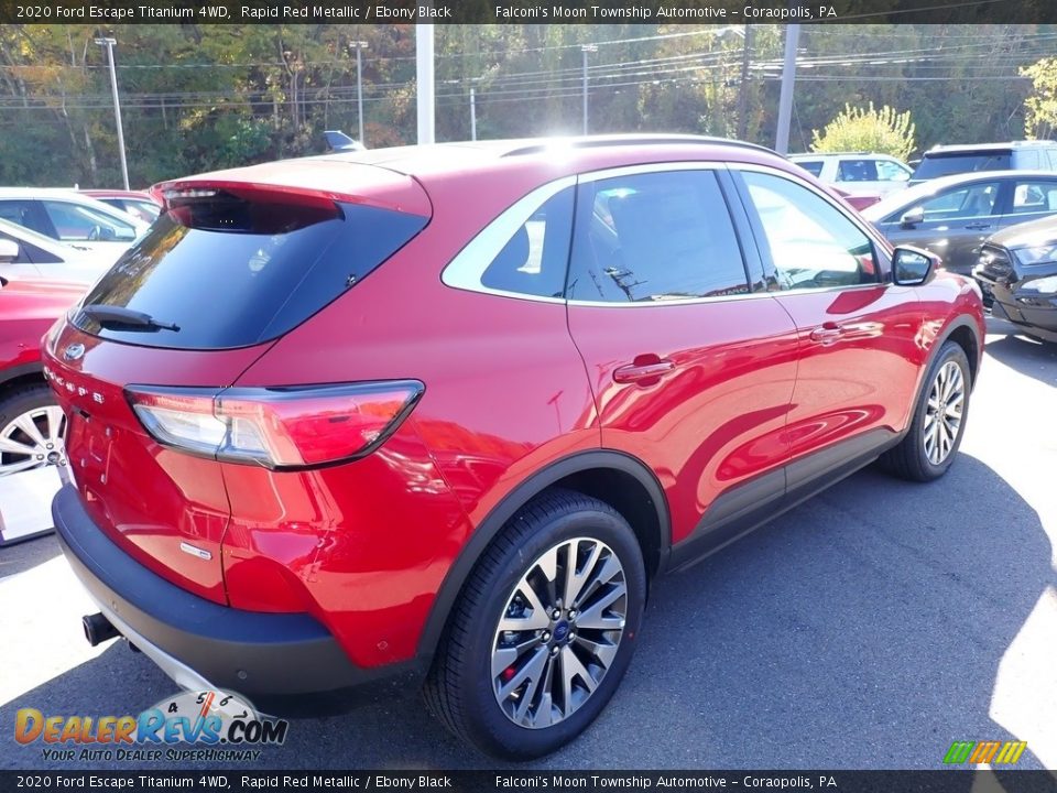 2020 Ford Escape Titanium 4WD Rapid Red Metallic / Ebony Black Photo #2