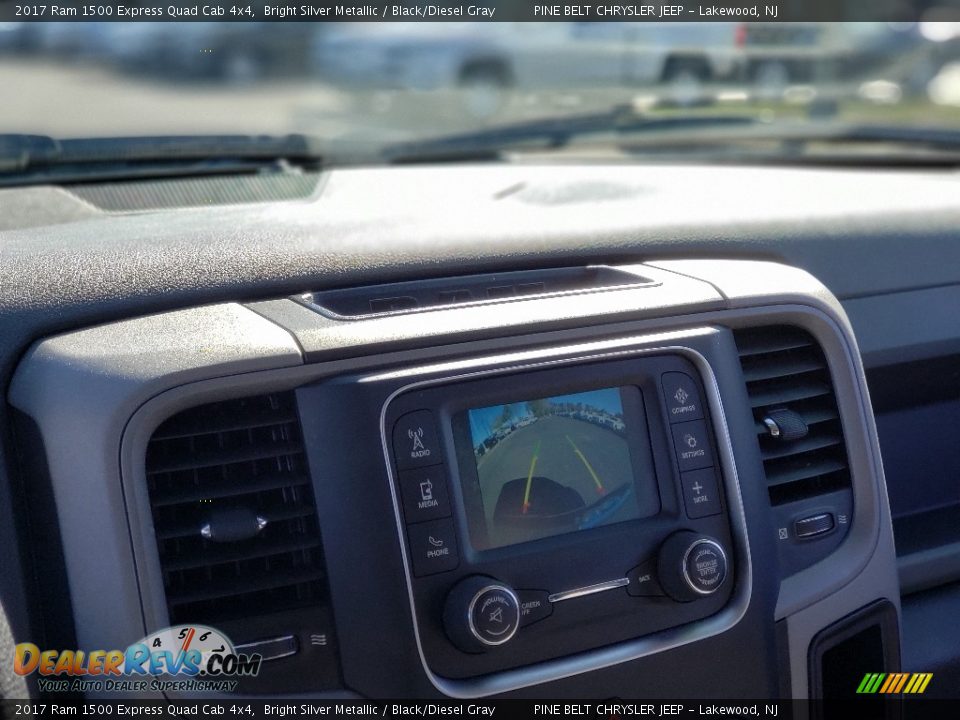 2017 Ram 1500 Express Quad Cab 4x4 Bright Silver Metallic / Black/Diesel Gray Photo #27