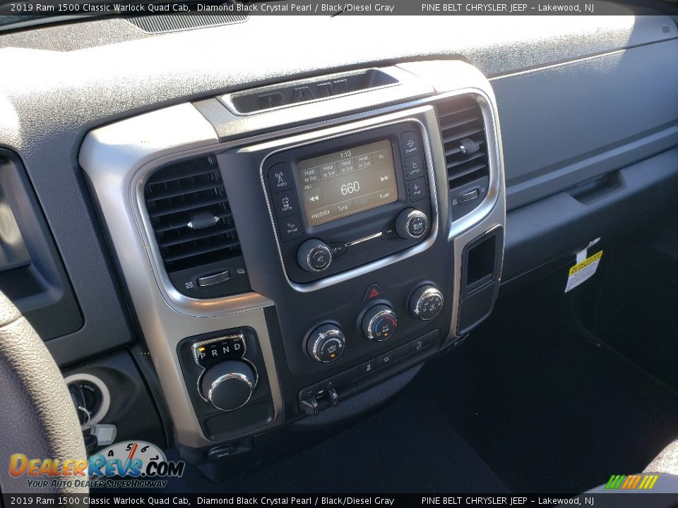 2019 Ram 1500 Classic Warlock Quad Cab Diamond Black Crystal Pearl / Black/Diesel Gray Photo #10