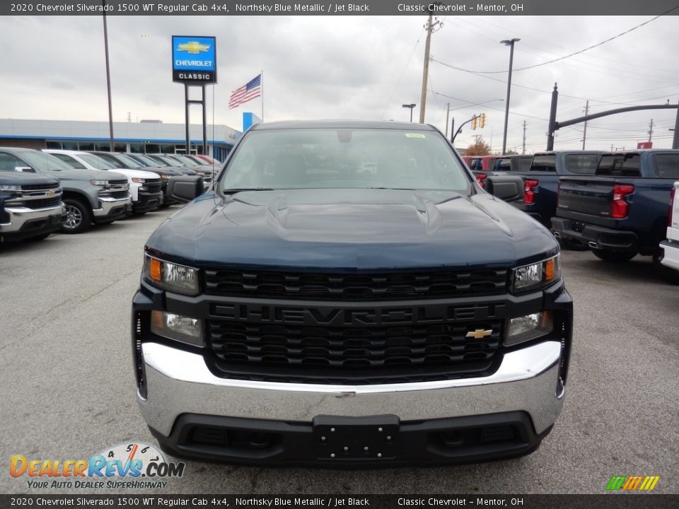 2020 Chevrolet Silverado 1500 WT Regular Cab 4x4 Northsky Blue Metallic / Jet Black Photo #2