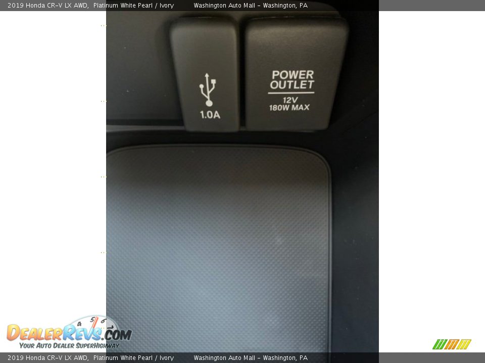 2019 Honda CR-V LX AWD Platinum White Pearl / Ivory Photo #36