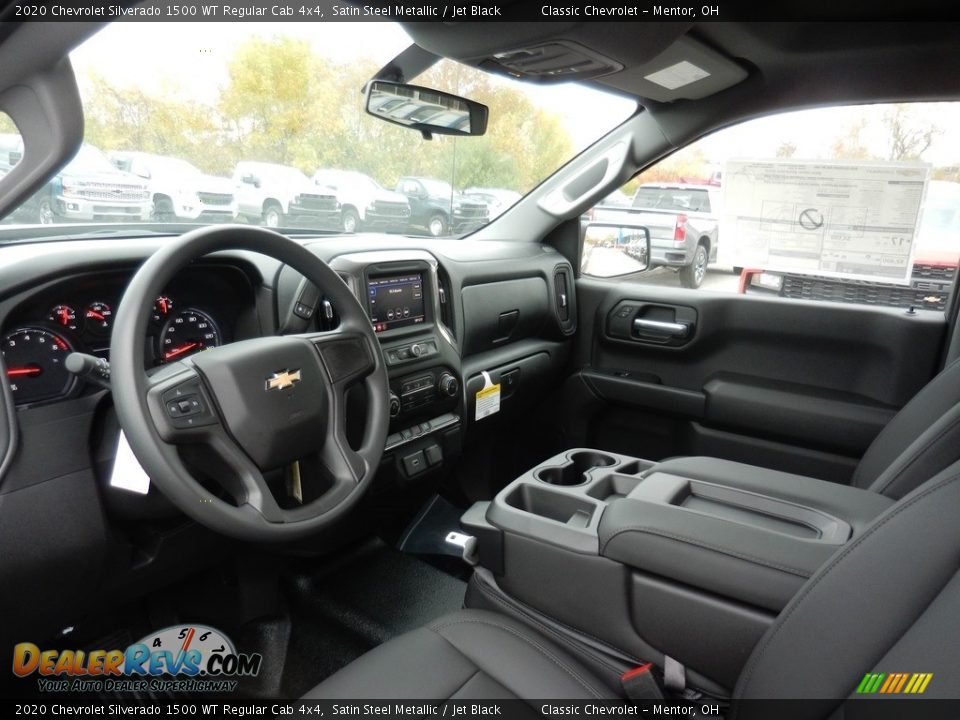 2020 Chevrolet Silverado 1500 WT Regular Cab 4x4 Satin Steel Metallic / Jet Black Photo #7