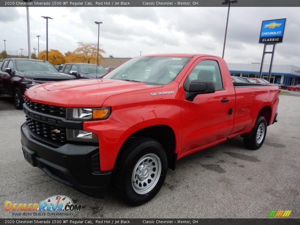2020 Chevrolet Silverado 1500 WT Regular Cab Red Hot / Jet Black Photo #1