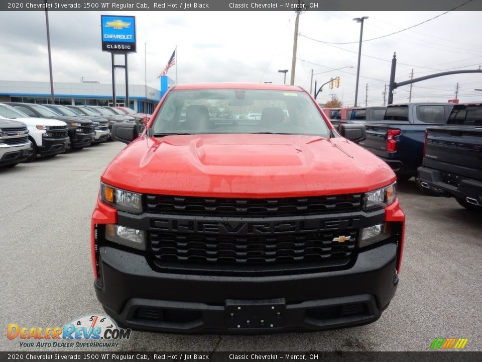 2020 Chevrolet Silverado 1500 WT Regular Cab Red Hot / Jet Black Photo #2