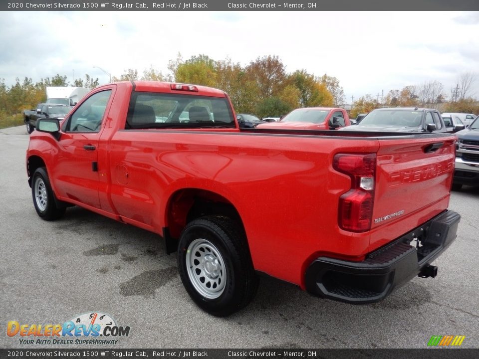 2020 Chevrolet Silverado 1500 WT Regular Cab Red Hot / Jet Black Photo #5